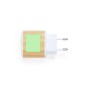 Sugax - Schnelle Aufladung. 1 USB Ausgäng und 1 Typ C Ausgang | Weizenstroh/ ABS/ Bambus Sugax - Schnelle Aufladung. 1 USB Ausgäng und 1 Typ C Ausgang | Weizenstroh/ ABS/ Bambus