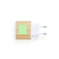 Sugax - Schnelle Aufladung. 1 USB Ausgäng und 1 Typ C Ausgang | Weizenstroh/ ABS/ Bambus Sugax - Schnelle Aufladung. 1 USB Ausgäng und 1 Typ C Ausgang | Weizenstroh/ ABS/ Bambus