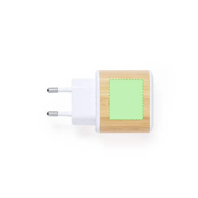 Sugax - Schnelle Aufladung. 1 USB Ausgäng und 1 Typ C Ausgang | Weizen