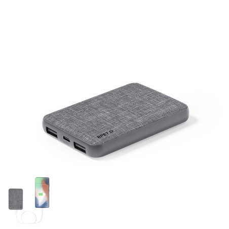 Syrong - 5000 mAh. 2 Sorties USB. Sortie et Entrée Type C | Polyester 