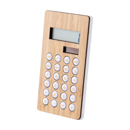 Sitax - Solaire. 8 Chiffres. Pile Bouton Incluse | Bambou/ ABS