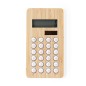 Sitax - Solaire. 8 Chiffres. Pile Bouton Incluse | Bambou/ ABS