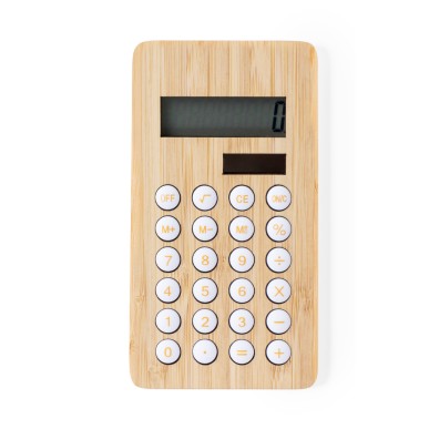 Sitax - Solaire. 8 Chiffres. Pile Bouton Incluse | Bambou/ ABS