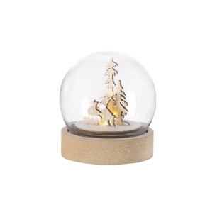 Cemayer - 1 Led. Piles Bouton Incluses | Acrylique/ MDF
