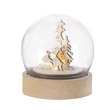 Cemayer - 1 Led. Piles Bouton Incluses | Acrylique/ MDF