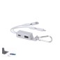 Leony - 1 Port Type C. 1 Port USB 2.0. Connexion Micro USB, Type C et Lightning 5V DC 2A | Aluminium Recyclé