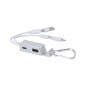 Leony - 1 Port Type C. 1 Port USB 2.0. Connexion Micro USB, Type C et Lightning 5V DC 2A | Aluminium Recyclé