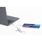 Leony - 1 Port Type C. 1 Port USB 2.0. Connexion Micro USB, Type C et Lightning 5V DC 2A | Aluminium Recyclé