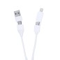 Leony - 1 Port Type C. 1 Port USB 2.0. Connexion Micro USB, Type C et Lightning 5V DC 2A | Aluminium Recyclé