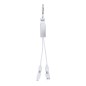 Leony - 1 Port Type C. 1 Port USB 2.0. Connexion Micro USB, Type C et Lightning 5V DC 2A | Aluminium Recyclé