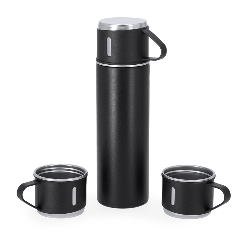 Melbir - Thermo 420 ml. 3 Tasses 140 ml | Acier Inox Melbir - Thermo 420 ml. 3 Tasses 140 ml | Acier Inox