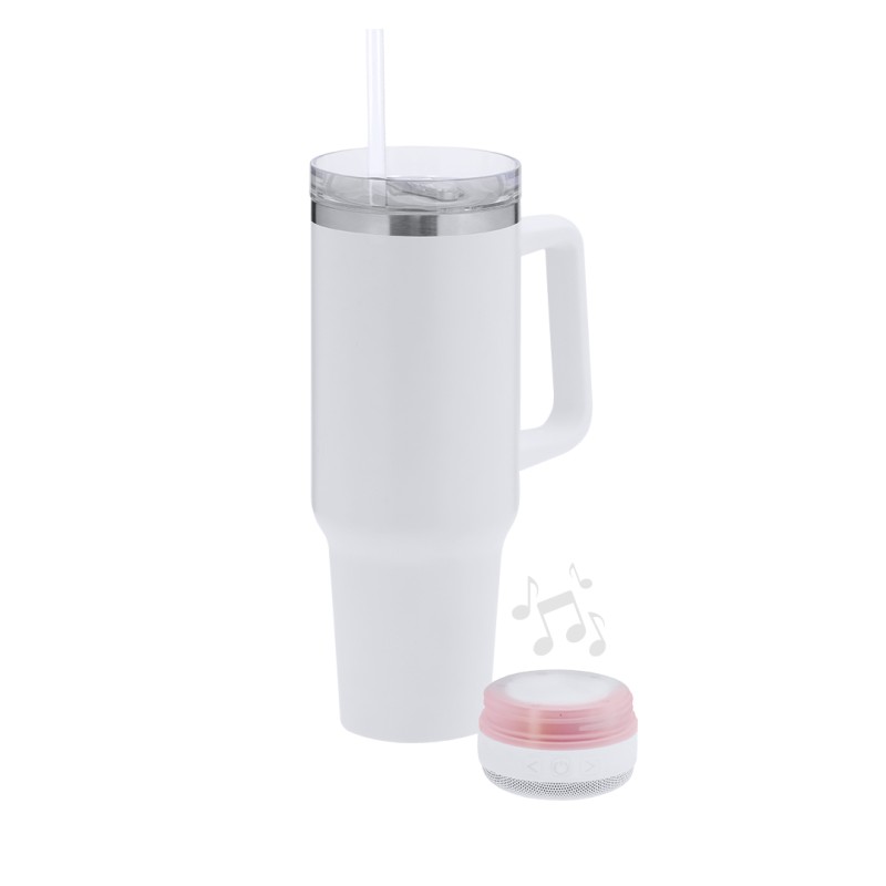 Tracir - Lumières Led Multicolores. 1,25 L. Connexion Bluetooth. Puissance Sonore 3W. Batterie 300 mAh | Acier Inox Tracir - Lumières Led Multicolores. 1,25 L. Connexion Bluetooth. Puissance Sonore 3W. Batterie 300 mAh | Acier Inox