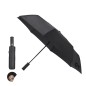 Pulsak - 1 Led. 23". Automatisch Öffnen und Schließen. Antiwindsystem. Pongee RPET Etui. Knopfzellen Inklusive | Pongee 190T RPE