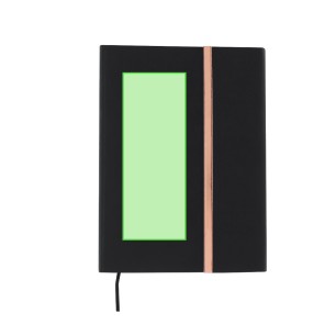 Kassex - Bloc Notes PU Recyclé. Couverture Rigide. 80 Feuilles. Stylo Aluminium Recyclé Inclus