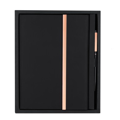 Kassex - Bloc Notes PU Recyclé. Couverture Rigide. 80 Feuilles. Stylo 