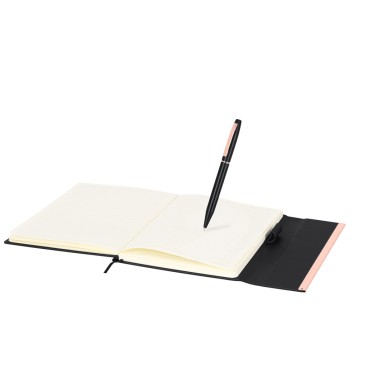 Kassex - Bloc Notes PU Recyclé. Couverture Rigide. 80 Feuilles. Stylo 