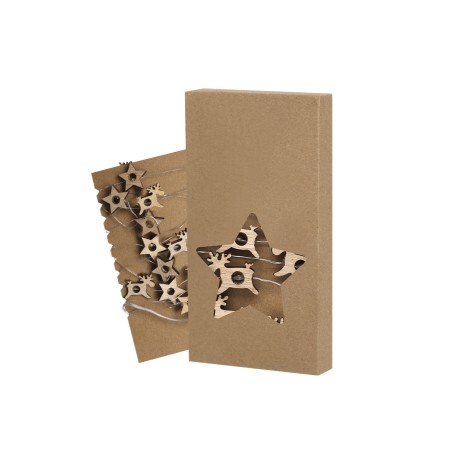 Plentox - 20 Leds. 2 Piles AA Non Incluses | Bois