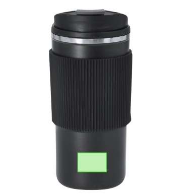 Mirka - Wärme Flasche Rostfreier Stahl, 470 ml. Notizblock PU, Flexibl