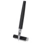 Mirka - Wärme Flasche Rostfreier Stahl, 470 ml. Notizblock PU, Flexibler Einband. 100 Blätter. Roller Aluminium