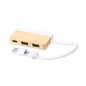 Layais - 1 Typ C Hub. 2 Hubs USB 2.0 | Bambus/ Marmor Extrakten