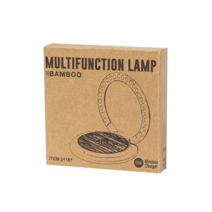 Linya - 27 Leds. Pliable. Chargeur Sans Fil 15W | Bambou/ ABS