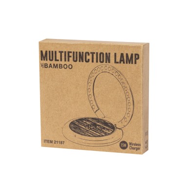 Linya - 27 Leds. Pliable. Chargeur Sans Fil 15W | Bambou/ ABS