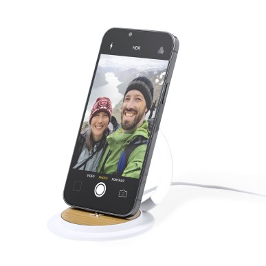 Linya - 27 Leds. Pliable. Chargeur Sans Fil 15W | Bambou/ ABS