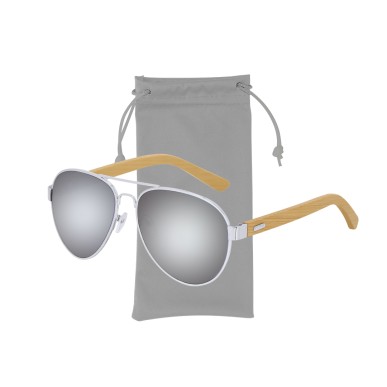 Gunok - Spiegeleffekt-Linsen. UV400 Schutz. Mikrofaser Etui | Metall/ 
