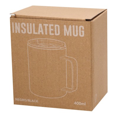 Adelax - 400 ml | Acier Inox. Finition Caoutchouc