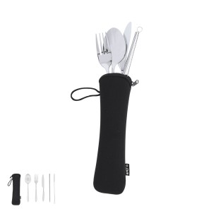 Sinix - 5 Stück. Soft Shell RPET Etui | Rostfreier Stahl