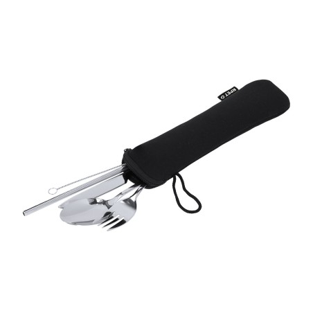 Sinix - 5 Stück. Soft Shell RPET Etui | Rostfreier Stahl