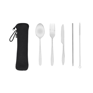 Sinix - 5 Pièces. Étui Soft Shell RPET | Acier Inox