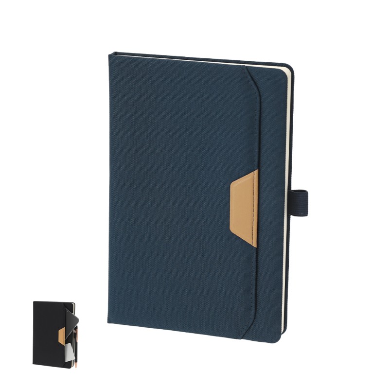 Zarek - Hardcover-Abdeckung. 80 Blätter | Polyester 600D RPET Zarek - Hardcover-Abdeckung. 80 Blätter | Polyester 600D RPET