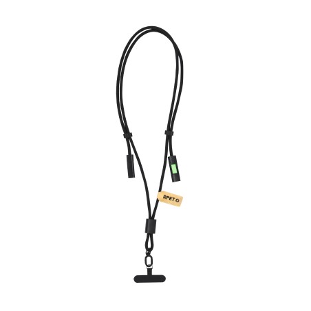Tebrer - Anschluss Micro USB, Typ C und Lightning 5V DC 2.4A | Reclycling Aluminium/ Polyester RPET