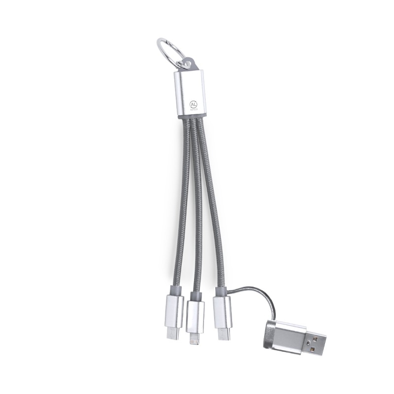 Bikoc - Anschluss Micro USB, Typ C und Lightning 5V DC 2.4A | Reclycling Aluminium Bikoc - Anschluss Micro USB, Typ C und Lightning 5V DC 2.4A | Reclycling Aluminium