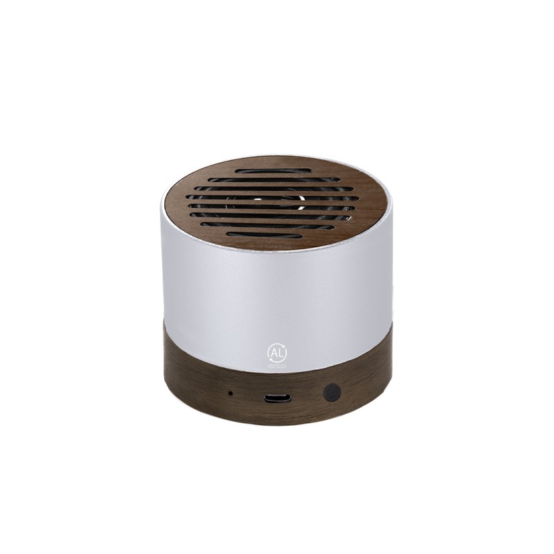 Kolin - Bluetooth Anschluss. Schallleistung 3W. Batterie 300 mAh | Reclycling Aluminium/ Holz Kolin - Bluetooth Anschluss. Schallleistung 3W. Batterie 300 mAh | Reclycling Aluminium/ Holz