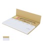 Isan - 125 Blätter. 7 Sprachen. 100 Mini Haftnotizen 1,2 x 4,5 cm. Reclycling Pappe Kugelschreiber und Lineal Holz Inklusive | R