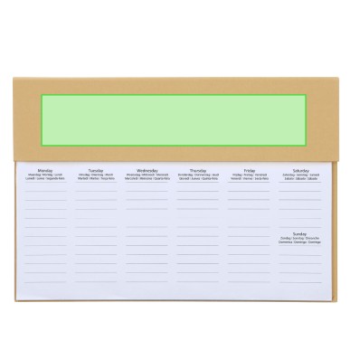 Isan - 125 Blätter. 7 Sprachen. 100 Mini Haftnotizen 1,2 x 4,5 cm. Rec