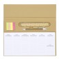 Isan - 125 Blätter. 7 Sprachen. 100 Mini Haftnotizen 1,2 x 4,5 cm. Reclycling Pappe Kugelschreiber und Lineal Holz Inklusive | R