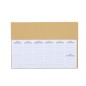 Isan - 125 Blätter. 7 Sprachen. 100 Mini Haftnotizen 1,2 x 4,5 cm. Reclycling Pappe Kugelschreiber und Lineal Holz Inklusive | R