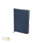 Vierax - Flexibler Einband. 80 Blätter. 25 Haftnotizen 7,5 x 7,5 cm. 125 Mini Haftnotizen 1,2 x 4,5 cm | Reclycling PU