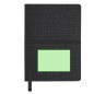 Vierax - Flexibler Einband. 80 Blätter. 25 Haftnotizen 7,5 x 7,5 cm. 125 Mini Haftnotizen 1,2 x 4,5 cm | Reclycling PU