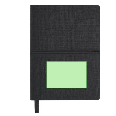 Vierax - Flexibler Einband. 80 Blätter. 25 Haftnotizen 7,5 x 7,5 cm. 1