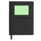 Vierax - Flexibler Einband. 80 Blätter. 25 Haftnotizen 7,5 x 7,5 cm. 125 Mini Haftnotizen 1,2 x 4,5 cm | Reclycling PU
