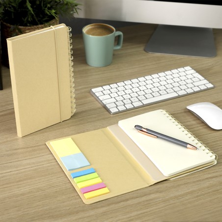 Gambel - Hardcover-Abdeckung. 46 Blätter + 14 Planung Blätter. 25 Haftnotizen 4,5 x 6 cm. 25 Haftnotizen 4,5 x 4,5 cm. 125 Mini