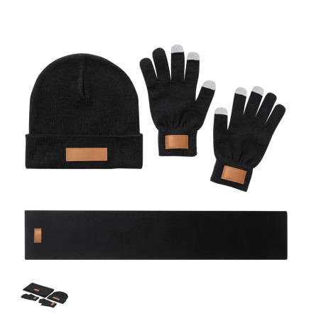 Hibbert - Écharpe, Bonnet et Gants Tactiles. Taille Unique. Adulte | A