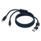 Briony - Magnetisch. Anschluss Micro USB, Typ C und Lightning 5V DC 2A | Aluminium/ Polyester Briony - Magnetisch. Anschluss Micro USB, Typ C und Lightning 5V DC 2A | Aluminium/ Polyester