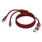 Briony - Magnetisch. Anschluss Micro USB, Typ C und Lightning 5V DC 2A | Aluminium/ Polyester Briony - Magnetisch. Anschluss Micro USB, Typ C und Lightning 5V DC 2A | Aluminium/ Polyester