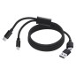 Briony - Magnetisch. Anschluss Micro USB, Typ C und Lightning 5V DC 2A | Aluminium/ Polyester Briony - Magnetisch. Anschluss Micro USB, Typ C und Lightning 5V DC 2A | Aluminium/ Polyester