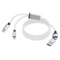 Briony - Magnetisch. Anschluss Micro USB, Typ C und Lightning 5V DC 2A | Aluminium/ Polyester Briony - Magnetisch. Anschluss Micro USB, Typ C und Lightning 5V DC 2A | Aluminium/ Polyester